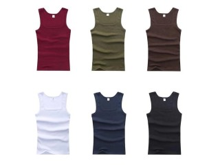 Man clothing top tanks in Portugal