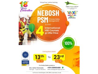 Master Nebosh Process Safety Management with Green World Group