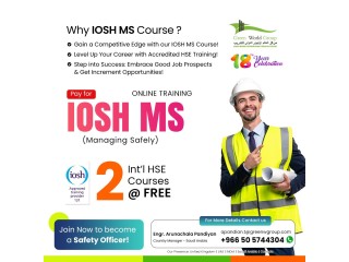 Start Your Career By Learning IOSH Course in KSA