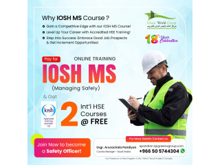 IOSH Course are Highly regarded by employers in KSA