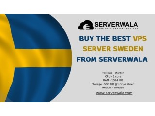 Buy The Best and cheap VPS Server Sweden From Serverwala