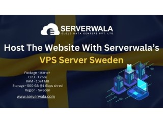 Host The Website With Serverwala’s VPS Server Sweden