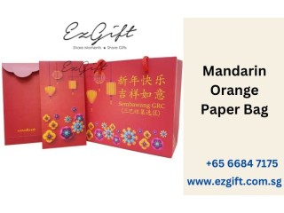 Boost Your Business with Mandarin Orange Paper Bag Branding