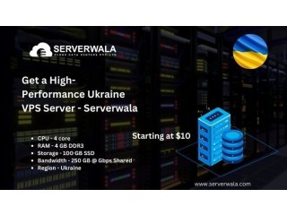 Get a High-Performance Ukraine VPS Server - Serverwala