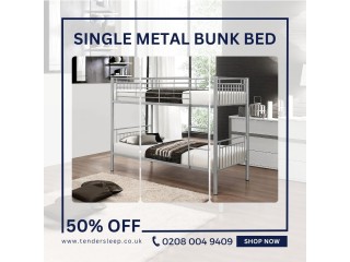 Single Metal Bunk Bed Up to 50% OFF
