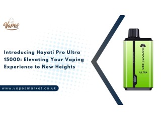 Introducing Hayati Pro Ultra 15000: Elevating Your Vaping Experience to New Heights