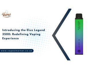 Introducing the Elux Legend 3500: Redefining Vaping Experience