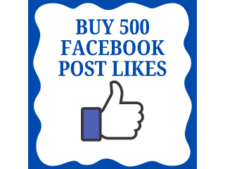Buy 500 Facebook post likes for better engagement