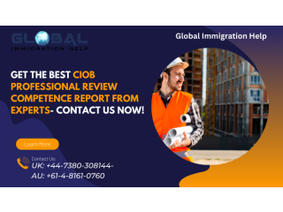 Get the best CIOB Professional review Competence report from Experts- Contact us now!