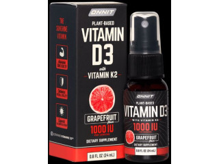 Vitamin D3 Spray with Vitamin K2 IN MCT OIL.