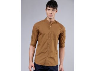 highlander-men-khaki-brown-slim-fit-solid-casual-shirt-small-0