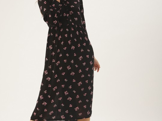 dressberry-women-black-printed-fit-and-flare-dress-big-0