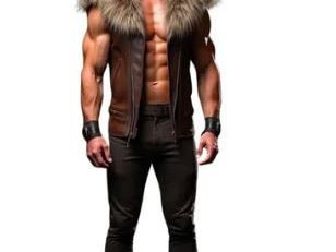 the-lone-alpha-handmade-brown-leather-medieval-viking-vest-cowhide