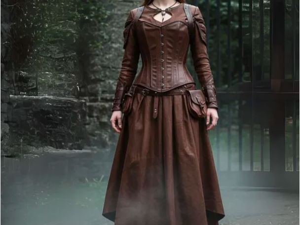 the-huntress-of-thornevale-handcrafted-medieval-dress-women-renais-big-0