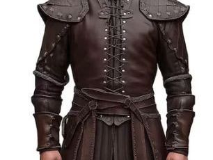 iron-huntsman-brown-leather-jerkin-medieval-cosplay-armor