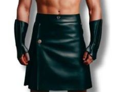 the-last-titan-handmade-pure-black-leather-gladiator-kilt