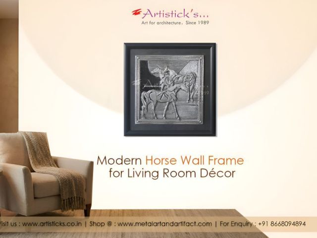 horse-wall-frame-modern-metal-wall-art-design