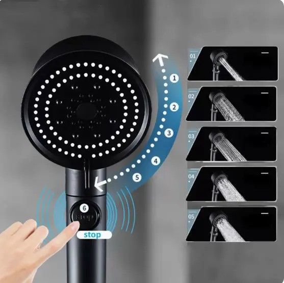 five-color-wind-turbine-shower-head-high-pressure-56-speed-big-0