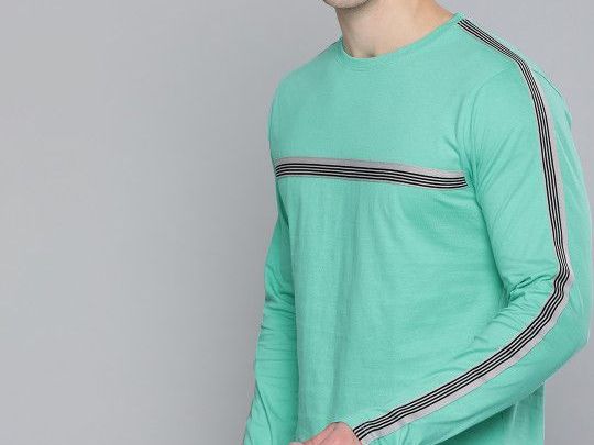 difference-of-opinion-men-sea-green-striped-round-neck-t-shirt