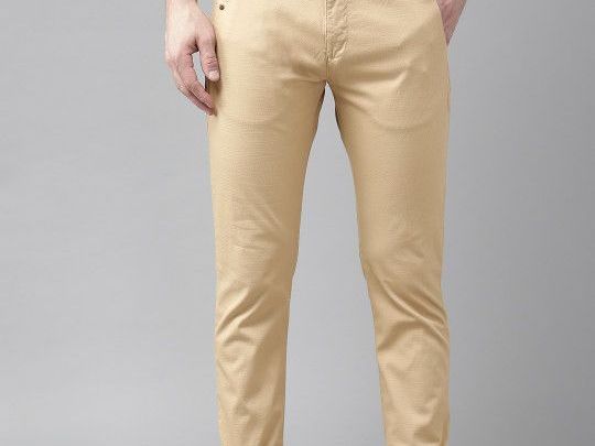blackberrys-men-beige-slim-fit-self-design-regular-trousers