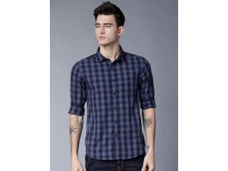 highlander-men-navy-blue-blue-slim-fit-checked-casual-shirt-small-0