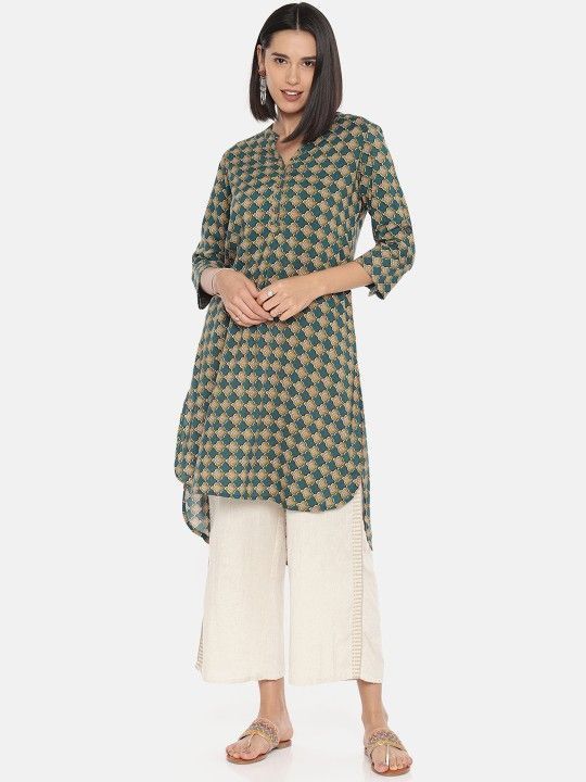 global-desi-women-teal-green-red-printed-high-low-tunic-big-0