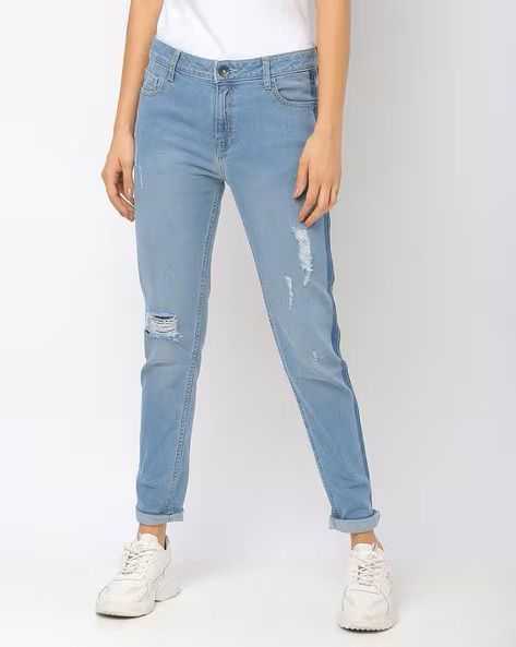 distressed-skinny-jeans-with-contrast-panels-big-0