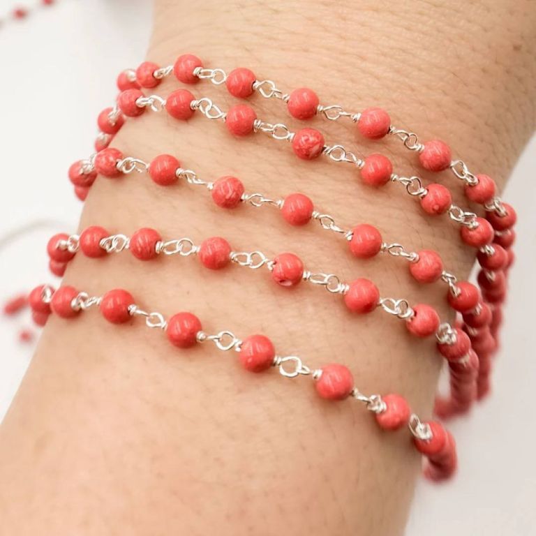 premium-coral-wire-chain-necklace-with-sterling-silver-finish-big-0