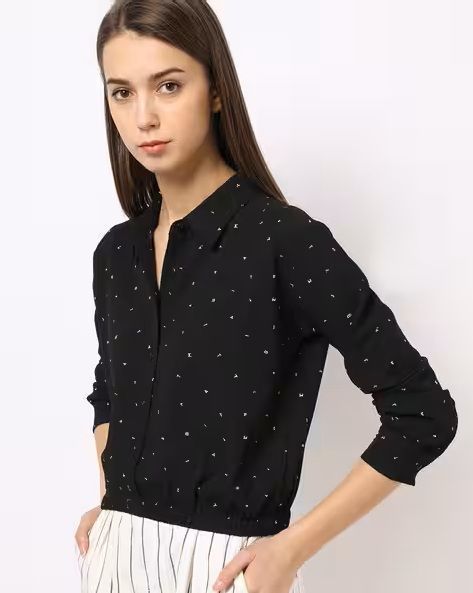text-print-shirt-with-elasticated-hemline-big-0