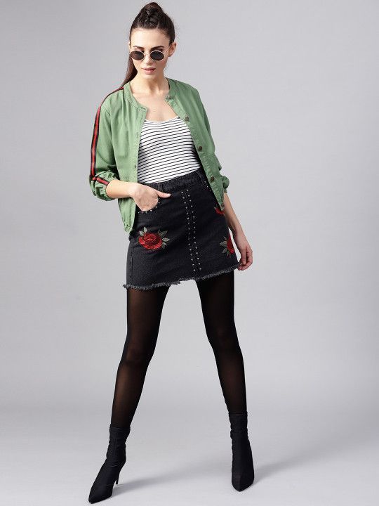 sassafras-women-olive-green-solid-bomber-jacket-big-0