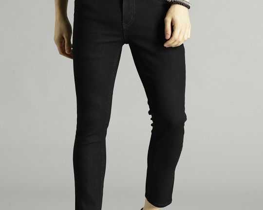 roadster-men-black-skinny-fit-mid-rise-clean-look