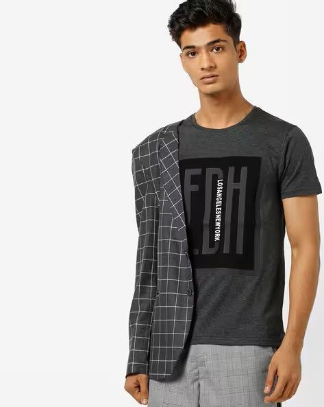 textured-crew-neck-t-shirt-with-applique-big-0