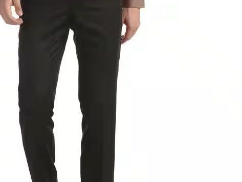 tapered-fit-flat-front-trousers