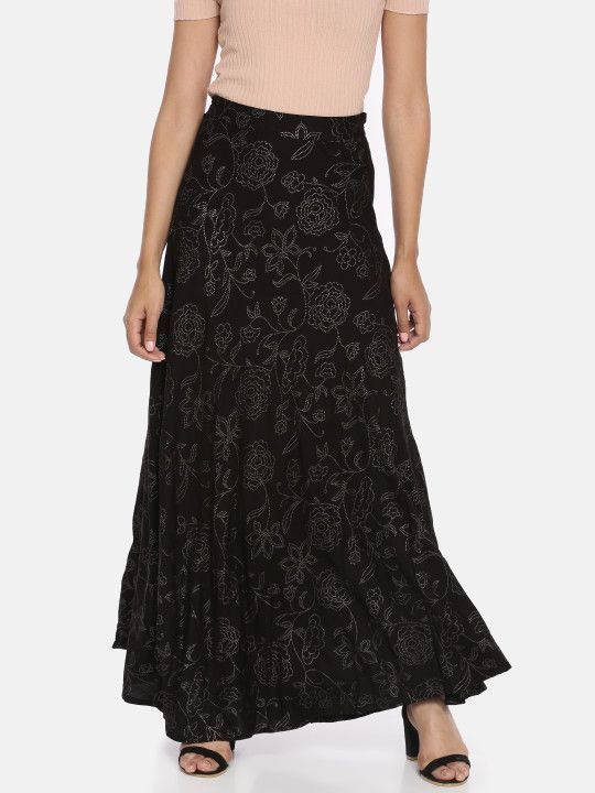 and-women-black-printed-flared-skirt-big-0