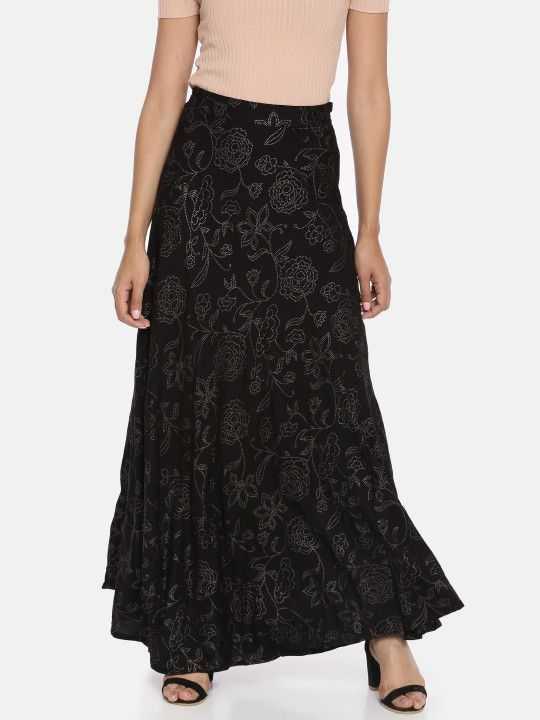and-women-black-printed-flared-skirt-big-0