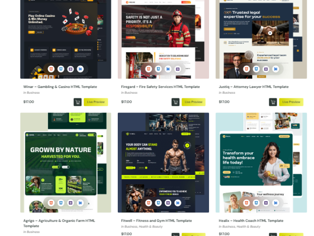 best-premium-html-templates-to-build-a-fast-and-modern-website
