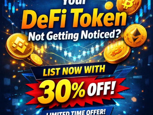 your-defi-token-not-getting-noticed-list-now-with-30-off