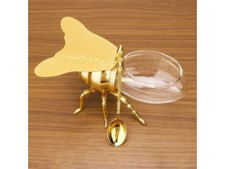 bee-shaped-honey-jar-with-spoon-cute-condiment-container-small-1