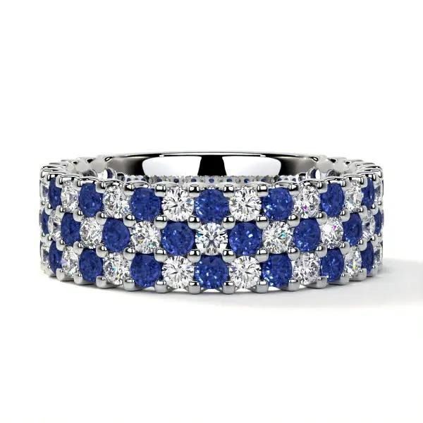 blue-sapphire-round-shared-prong-wedding-band-for-women-big-0