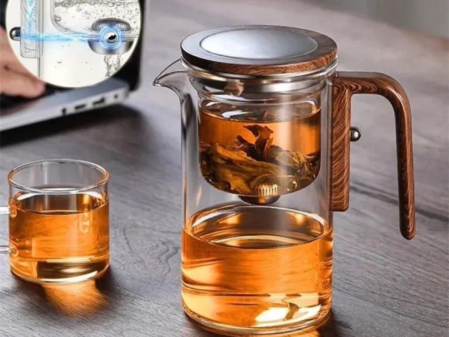 one-click-magnetic-glass-teapot-smart-tea-separation-pot