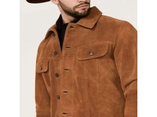 mens-brown-suede-trucker-jacket-warm-casual-style-by-stegaro-small-2