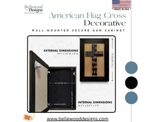 american-flag-cross-decorative-wall-mounted-secure-gun-cabinet-small-0