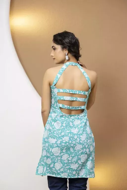 mohini-turquoise-neck-straps-corset-kurti-big-2