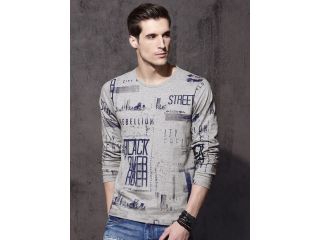 roadster-men-grey-melange-all-over-printed-t-shirt-small-0