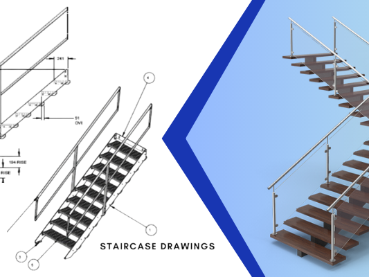professional-steel-staircase-drawing-services-truecadd