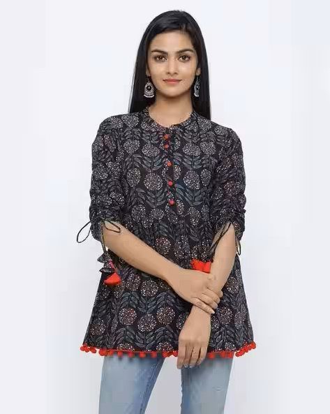 floral-print-tunic-with-tie-up-detail-big-0
