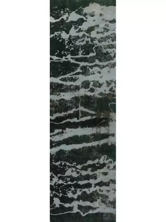 3x8-green-vintage-overdyed-persian-runner-rug-109652-big-0