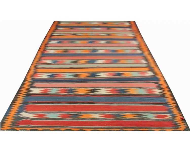 6x15-old-orange-blue-persian-kilim-runner-rug-in-dallas