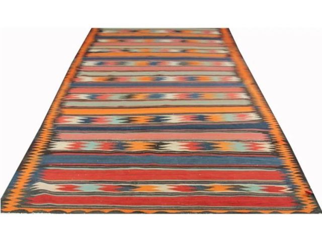 6x15-old-orange-blue-persian-kilim-runner-rug-in-dallas