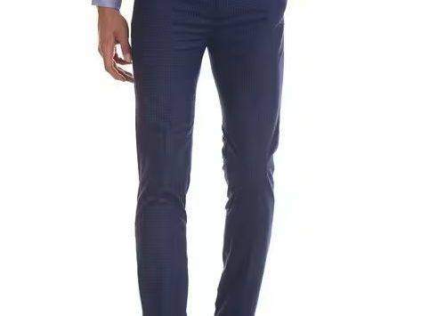 checked-slim-fit-flat-front-trousers